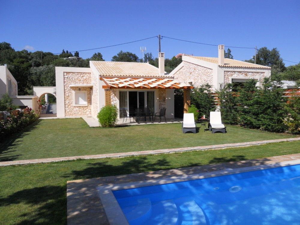 Villa Poulades Gouvia Bagian luar foto